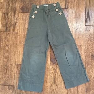 Mabo Girls Sailor Pants Green Size 4/5